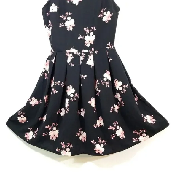 Empyre Floral cutout zipper detailing mini dress S - Picture 4 of 9